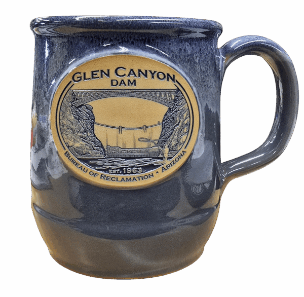 Glen Canyon Dam Mug-Grey/Blue