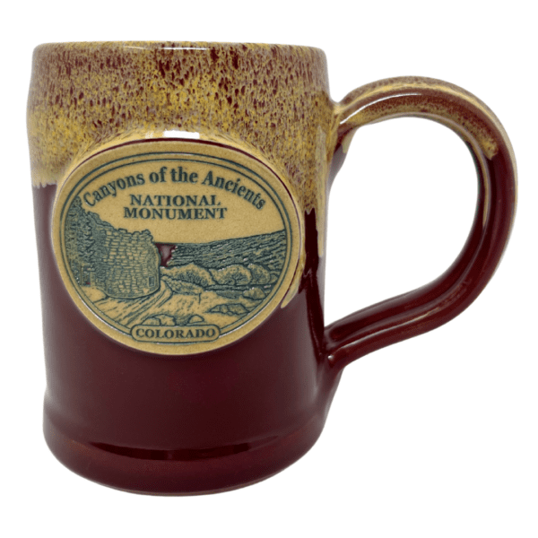 Canyons of the Ancients Mug-Burgundy