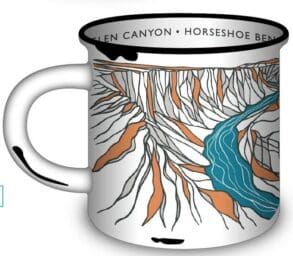 Mug Contour Line Horseshoe Bend